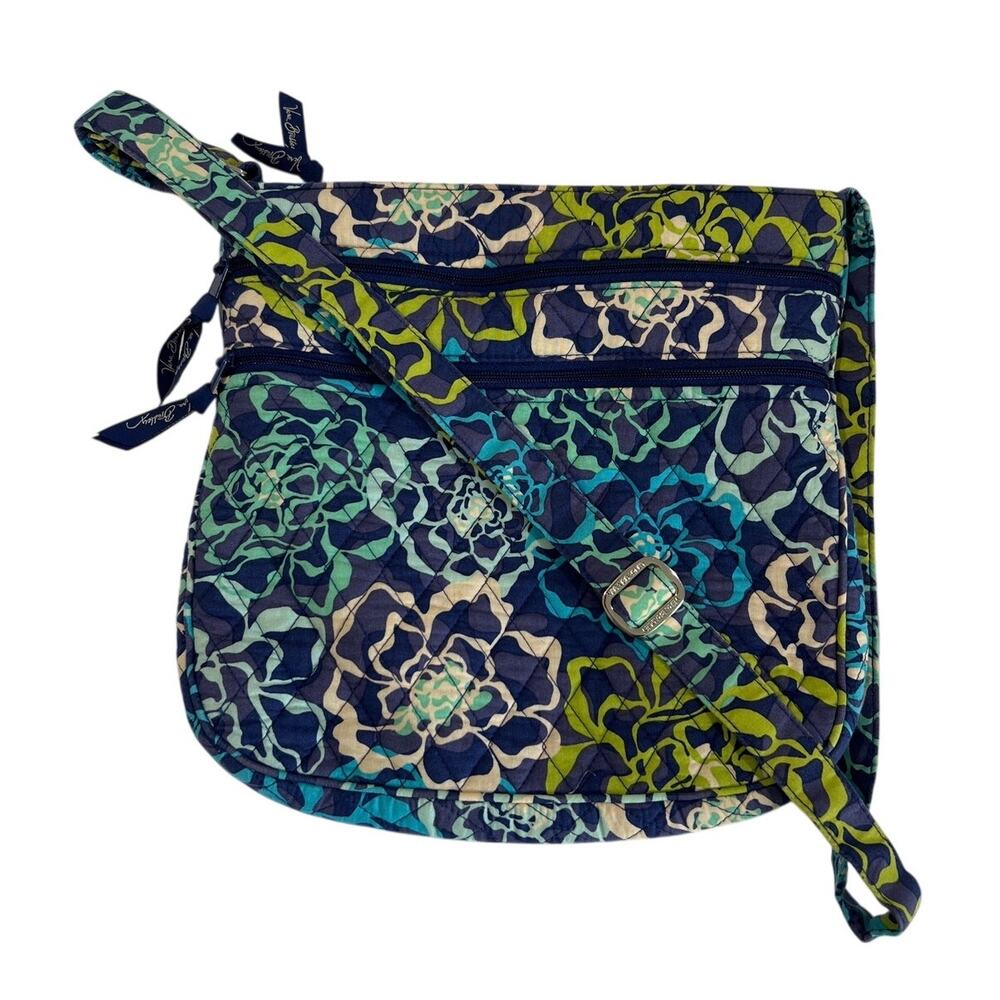Vera Bradley Retired Katalina Blues Pattern Quilted Hipster Crossbody Purse